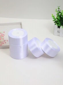 （10卷丝带）DIY玫瑰花材料缎带装饰蛋糕礼品包装编织丝带婚礼派对蝴蝶结丝带毕业典礼新娘母亲节礼物包装生日装饰婚礼用品伴娘礼物派对回礼返校DIY发夹劳动节手工玫瑰丝带情人节新年 - 白色 - 查看 11