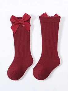 Vớ em bé & trẻ em - Màu Đỏ Sâu - Xem 3