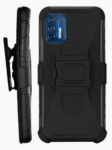 Funda Uso Rudo Con Clip Para Moto G9 Plus - Negro - Ver 2