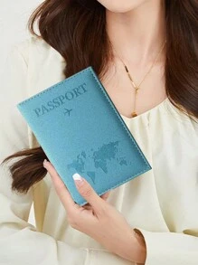 1PC Bao da hộ chiếu Bao da đựng thẻ bằng da PU dành cho nữ Bao da đựng nam Bao da kiểu vân đá cẩm thạch Air Plan Bao da đựng hộ chiếu du lịch Bao da đựng hộ chiếu doanh nghiệp Bao da đựng thẻ ID Thẻ ngân hàng Unisex Hộ chiếu mỏng Bao da đựng thẻ RFID Phụ kiện du lịch Bao da đựng ví - Màu xanh lam - Xem 1