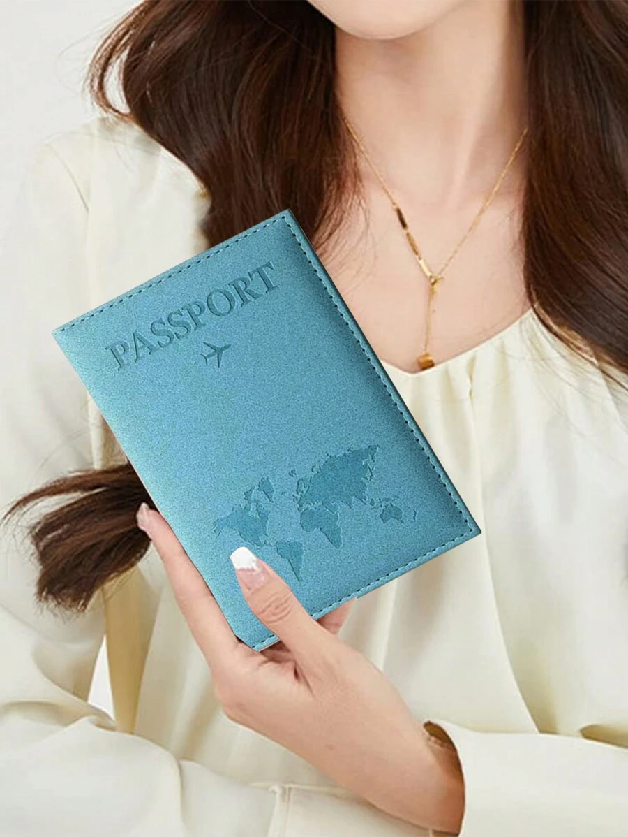 1PC Bao da hộ chiếu Bao da đựng thẻ bằng da PU dành cho nữ Bao da đựng nam Bao da kiểu vân đá cẩm thạch Air Plan Bao da đựng hộ chiếu du lịch Bao da đựng hộ chiếu doanh nghiệp Bao da đựng thẻ ID Thẻ ngân hàng Unisex Hộ chiếu mỏng Bao da đựng thẻ RFID Phụ kiện du lịch Bao da đựng ví - Màu xanh lam - Xem 1