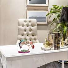 1入天然石材風水樹/招財樹/能量水晶樹,配多色碎石手工裝飾飾品 - 鳳尾樹 - 查看 7