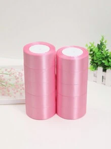 (10 Cuộn Ruy Băng Satin) Nguyên liệu làm hoa hồng DIY, Ruy Băng Satin để trang trí bánh, gói quà, đám cưới, tiệc tùng, nơ, lễ tốt nghiệp, Ngày của Mẹ, sinh nhật, đồ dùng đám cưới, quà tặng phù dâu, quà tặng tiệc, tựu trường, kẹp tóc DIY, Ngày động, Ngày Valentine, Năm Mới - Màu Hồng baby - Xem 3