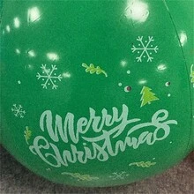 1件充氣聖誕氣球,綠色pvc派對氣氛裝飾道具,戶外庭院裝飾掛件 - 綠色 - 查看 3
