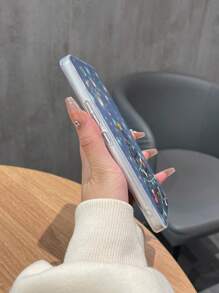 1pc Christmas Elements Tpu Soft Phone Case With Printed Christmas Tree & Snowflakes Patterns, Compatible With Apple/Compatible With Samsung/Compatible With Xiaomi Compatible With Redmi Phones,International Version, Not The Domestic Version - Multicolor - View 5