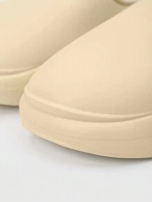 男士柔軟溫暖的室內拖鞋,秋冬季節,卡其色,毛茸茸舒適透氣