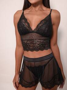 Women Sleep Tops - màu đen - Xem 3