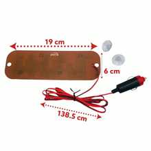 Letrero Taxi-libre Led Ventosas Con Conector De Encendedor - Blanco - Ver 3