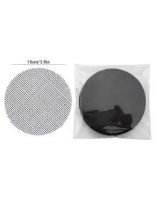 1pc 10pcs Pot Bottom Grid Mat Set, Plastic Round Mesh Pad For Breathability, Insect Resistance And Leak Prevention - Black - View 6