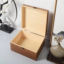 復古松木珠寶禮品包裝盒,適用於首飾、手表、刺繡、線等收藏品。