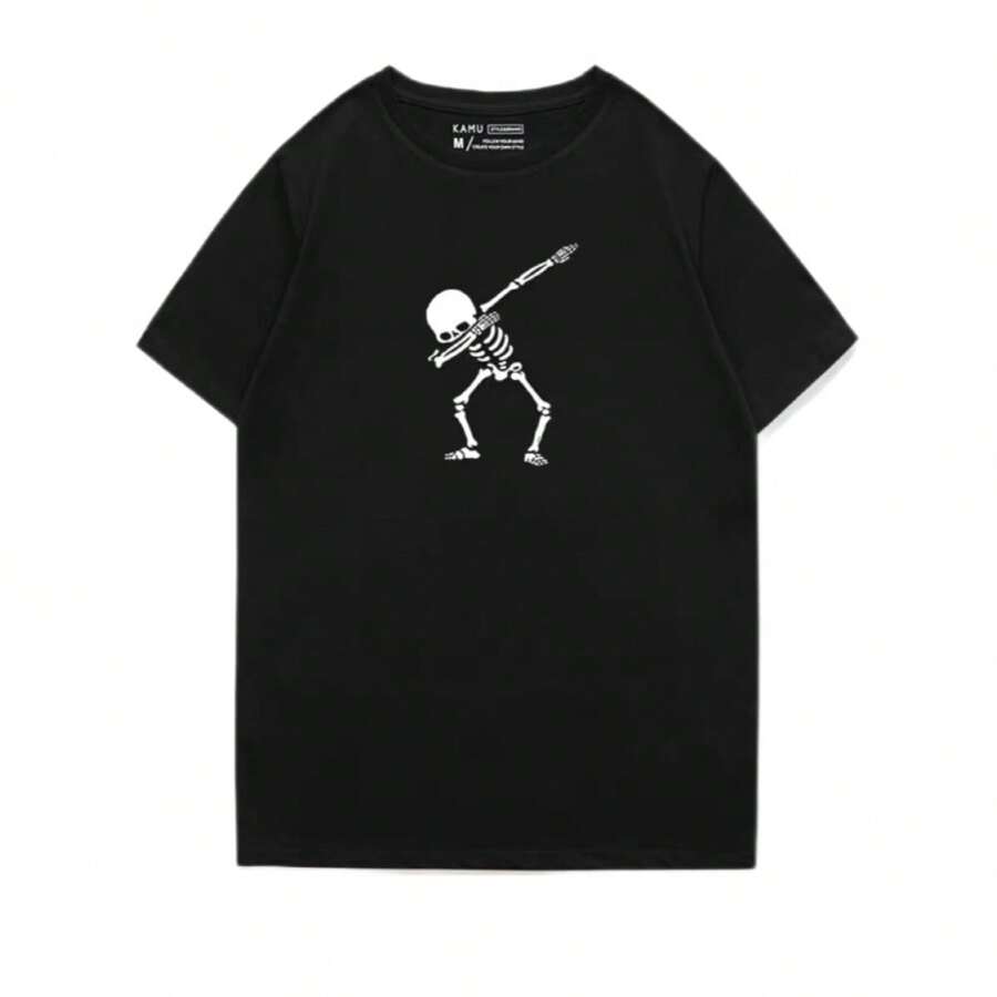 Men T-Shirts - 黑色 - 查看 1