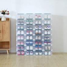 1pc Drawer Style Shoe Box Table Desktop Storage Box, Dustproof, Makeup And Cosmetic Organized Container, White - White - View 4