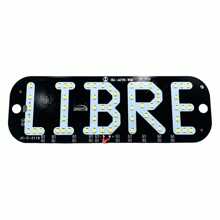 50 Letrero Taxi-libre Led Ventosas C/conector D/encendedor - Rojo - Ver 2