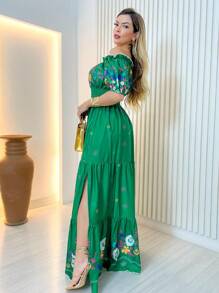 Women Dresses - 綠色 - 查看 3