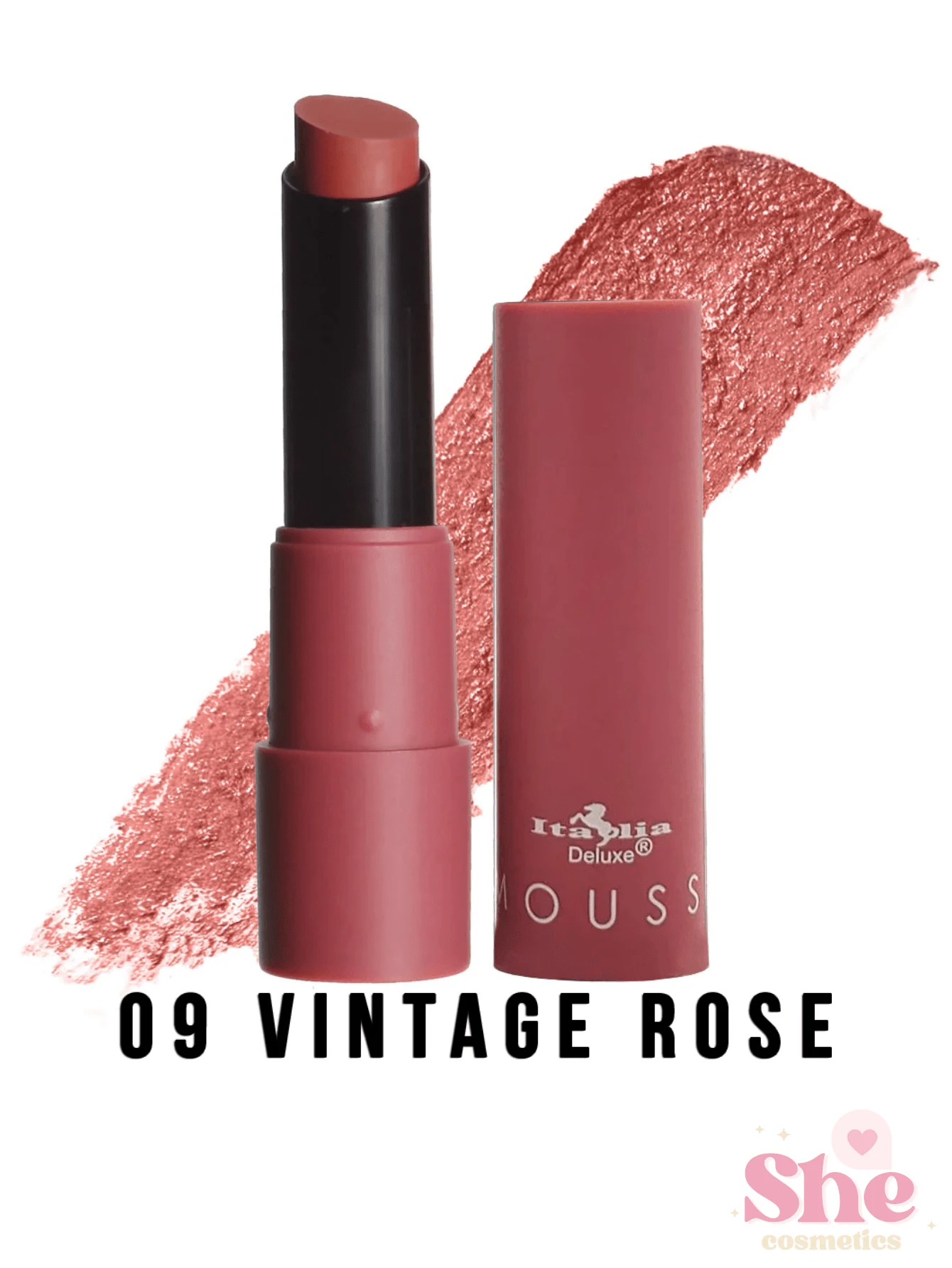 LABIAL MOUSSE MATTE 09 VINTAGE ROSE ITALIA DELUXE - Multicolor - Ver 1