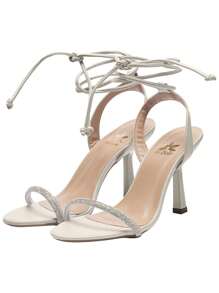 Women Heeled Sandals - 香檳色 - 查看 2