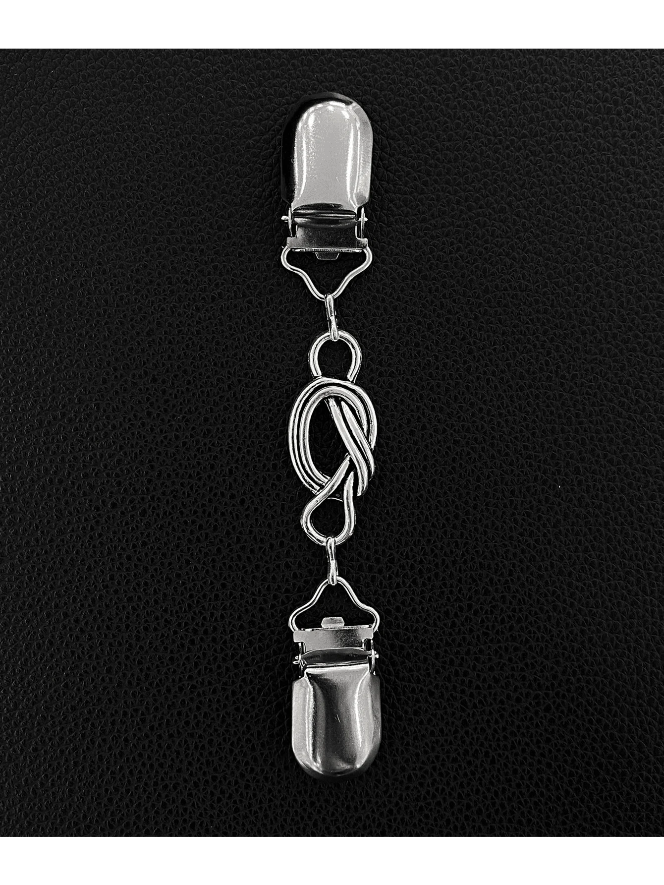 1 Miếng Retro Hợp kim Áo len Kẹp Khăn quàng cổ Áo len Mở Nút Cổ áo sơ mi Kẹp Chùm tia Chặt Kẹp Trâm cài - Bạc - Xem 1