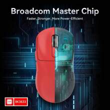 ATTACK SHARK X3 SUPERLIGHT Wireless Gaming Mouse, 49g Ultralight Honeycomb Shell, 3 Mode Ergonomic Computer Mouse, PAW3395 26K DPI Sensor, 200 Hour Battery Life, Programmable Buttons, Gaming Accessories For PC/Laptop