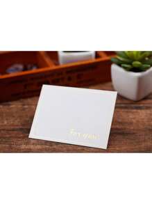 5件/10件VIP会员信封套装，会员卡信封，庆典卡信封，小银行卡信封，金箔身份证信封，西式信封，白色会员卡 - 白色 - 查看 4