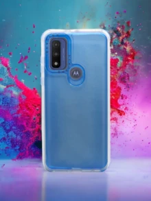 Funda Protector Uso Rudo 360° Humo Para Moto E13 Más 2 Micas De Cristal - Azul - Ver 3
