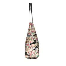 Large Size Men's Handheld/Shoulder Bag With Flower & Dog Pattern College Bag Hot - Beige - View 2