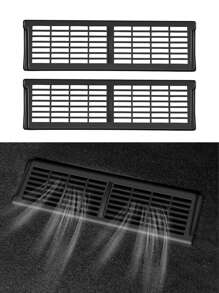 2 件黑色 Abs 車出風口蓋適用於 Tesla Model Y/model 3,出風口保護網罩內裝改裝零件 - 黑色 - 查看 1