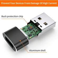 5入組usb C女轉usb A公轉換器,type C轉usb A充電器轉換器,支援蘋果手錶系列7 Se,iphone 11 12 13 14 Pro Max,三星galaxy S22 S21 S20,google Pixel 6 5 4 3 Xl,ipad Pro - 黑色+銀色+金色+紅色+粉紅色 - 查看 9