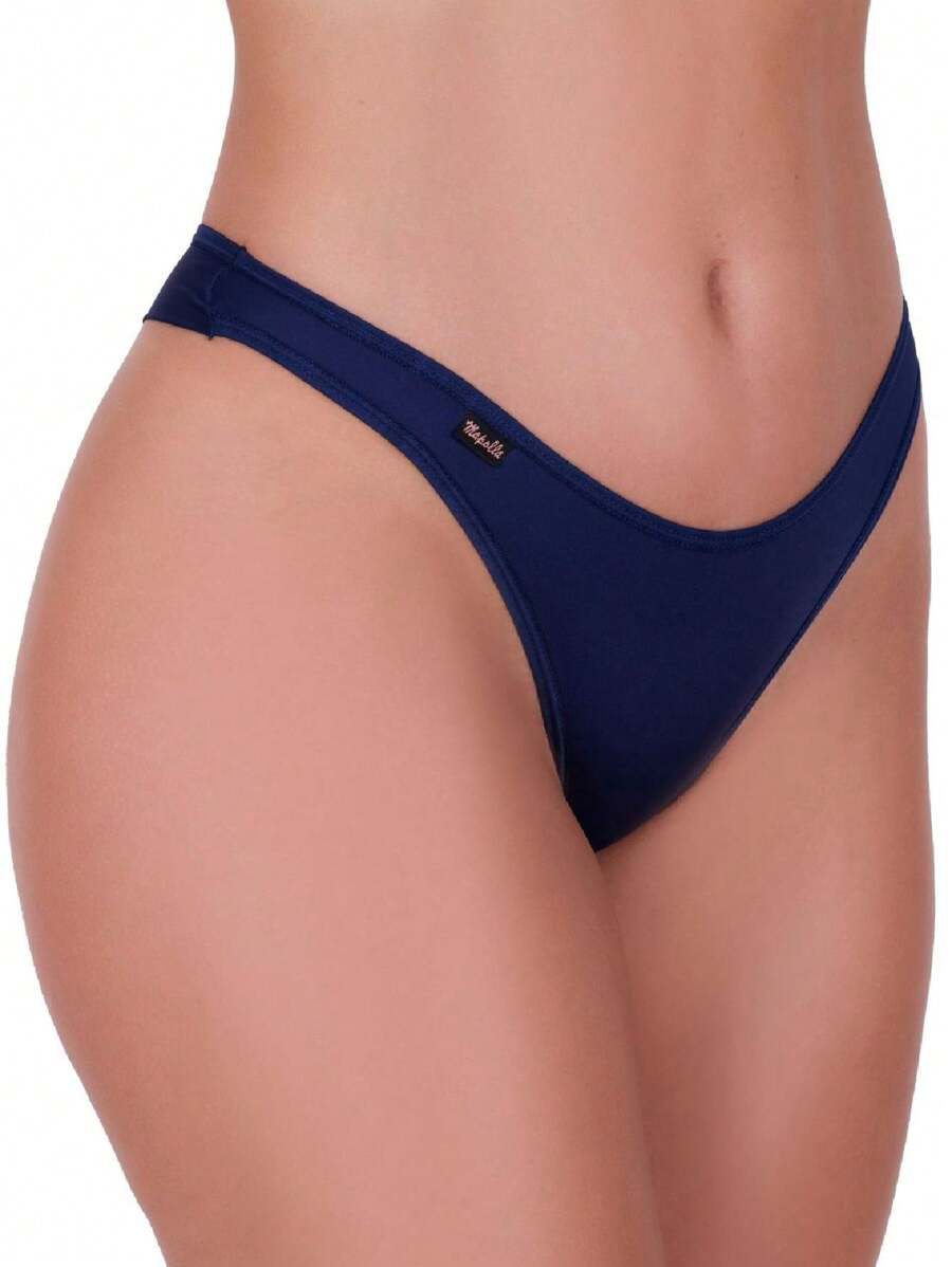 Women Thongs - Màu xanh hải quân - Xem 1