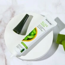 蘆薈保濕眼霜減少黑眼圈保濕不眼袋保證20g綠茶和小黃瓜眼部明眸霜按摩減輕黑眼圈浮腫和細紋 - 白色 - 查看 5
