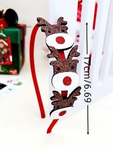 1頭聖誕時尚鹿角裝飾頭帶 - 彩色 - 查看 4