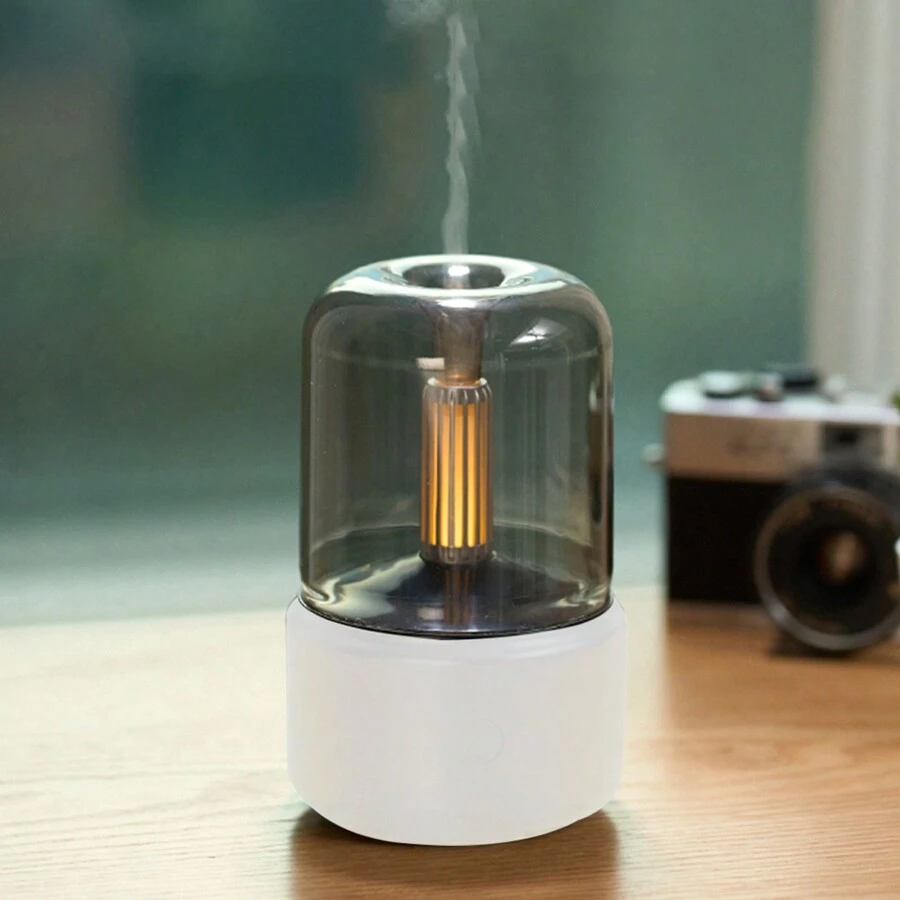 燭光燈香氣機器,120ml精油擴散器,專業寒冷空氣香薰擴散器,汽車關閉香薰機不附帶水 - 米色 - 查看 1