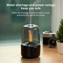 燭光燈香氣機器,120ml精油擴散器,專業寒冷空氣香薰擴散器,汽車關閉香薰機不附帶水 - 米色 - 查看 5