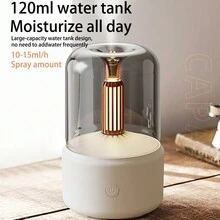 燭光燈香氣機器,120ml精油擴散器,專業寒冷空氣香薰擴散器,汽車關閉香薰機不附帶水 - 米色 - 查看 8