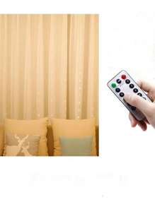10 Meters LED Garland Curtain Light 8 Modes USB Remote Control Fairy Light String For Home Decoration - Yellow - View 8