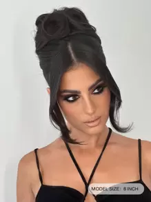 Hårluggar Syntetiska luggar - Svart - Visa 3