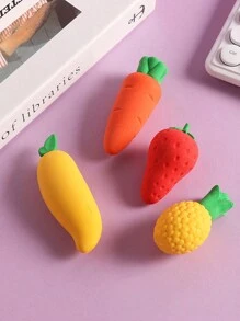 1 Pieza Borrador Gigante Con Forma De Fruta - Multicolor - Ver 6