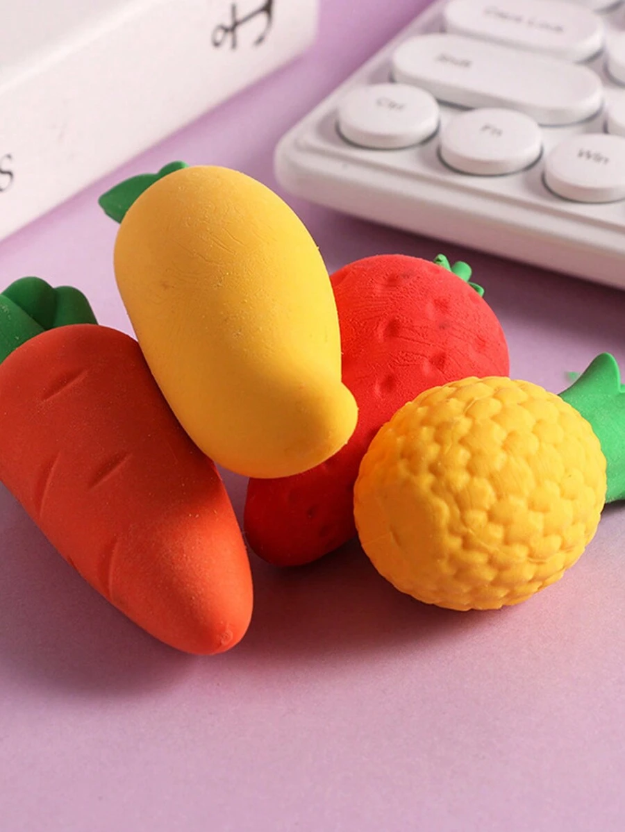 1 Pieza Borrador Gigante Con Forma De Fruta - Multicolor - Ver 1