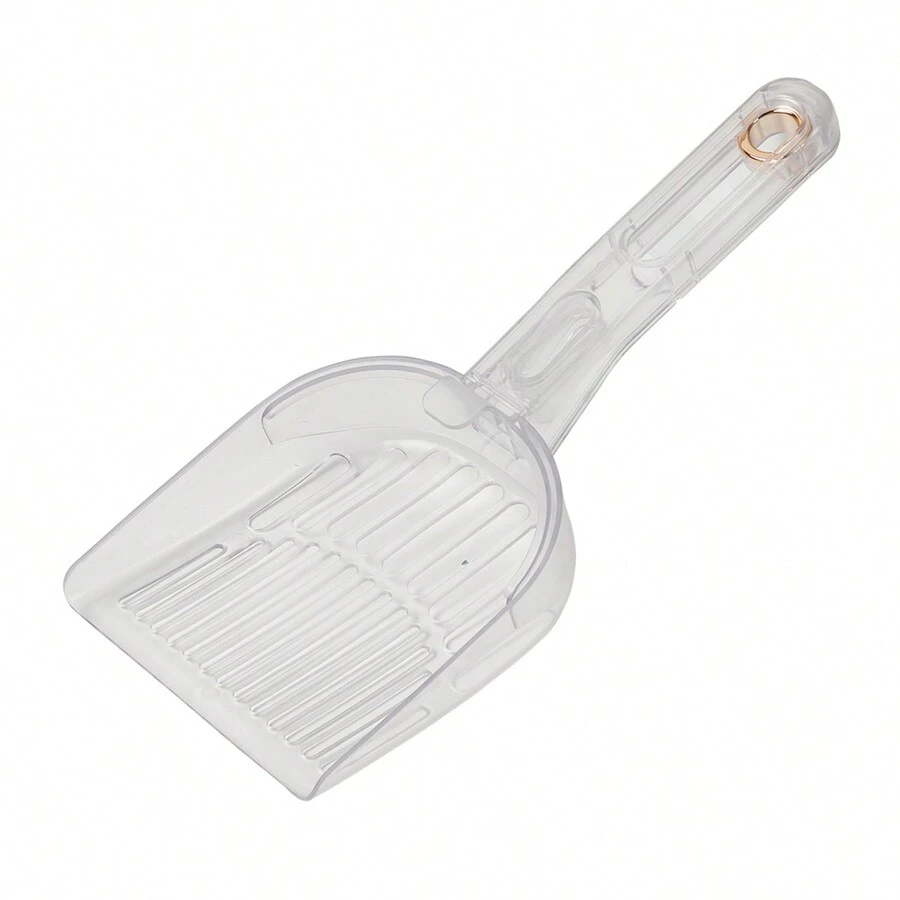 1pc Dual-function Cat Litter Scoop, Quick Sifting Tool With Separated Blades For All Kinds Of Cat Litter Box - White - View 1