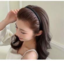 1pc Women's New Fashion Hairband With Teeth & Non-Slip Design For Washing Face, Daily Use Casual,Hairband,Hair Hoop,Hair Accessories ,Zig Zag Headband Headbands, Black Head Accessories - Black - View 4