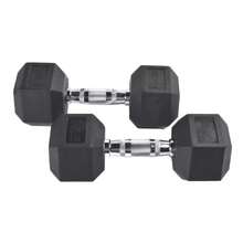 PICOOL Mancuerna Pesa Hexagonal Recubierta 25lbs 11.3kg 1pz alta calidad - Negro - Ver 2