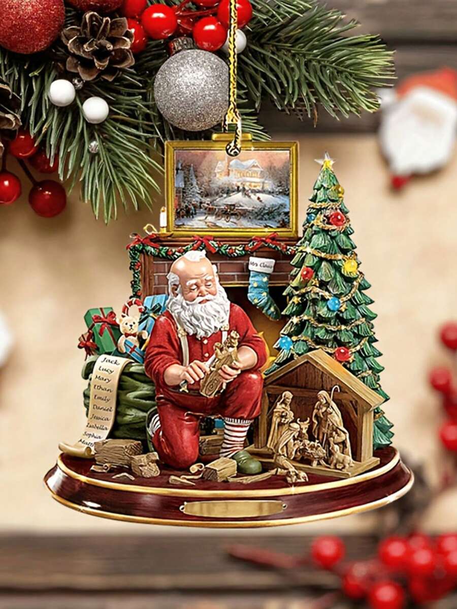 聖誕節alex掛飾,適用於汽車、花園、聖誕樹,2d平面掛飾 - 彩色 - 查看 1