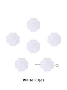 20 Hạt Thủy Tinh Tự Làm Hình Cỏ Bốn Lá Ngẫu Nhiên - Nhiều màu - Xem 7