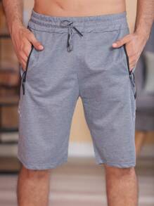 Men Shorts - 深灰色 - 查看 2