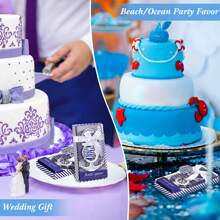 海洋錨瓶開啟器,流行的婚禮派對禮物和裝飾用品,適用於海灘主題派對,新娘派對周年紀念和嬰兒派對 - 銀色 - 查看 8