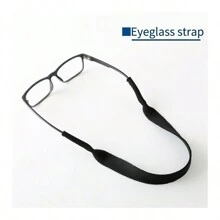 Diving Snorkeling Mask Strap & Sunglasses Chain Retainer, Swimming Skiing Sports Glasses Lanyard - Black - View 2