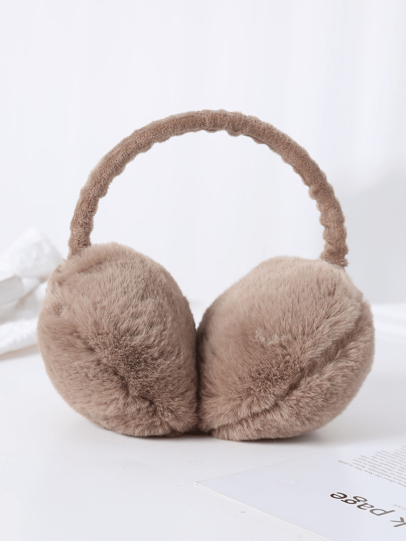 Overear Ear Muffs Brown Color SHEIN USA