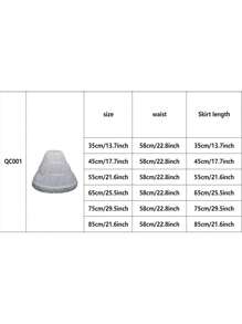 1 chiếc váy lót màu trắng đơn giản cho bé gái có 3 vòng thép và xương cá hỗ trợ, phù hợp cho váy và áo choàng của trẻ em ngày lễ Halloween ngày lễ tình nhân ngày lễ tình nhân - trắng - Xem 5