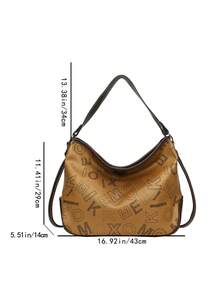Large Capacity Bucket Bag Women's New Handbag, Unique Design For Commuting, Tote Bag, Shoulder Bag And Crossbody Bag - Khaki - View 8