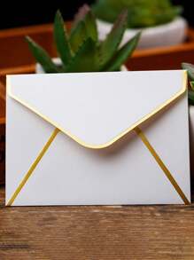 5件/10件VIP会员信封套装，会员卡信封，庆典卡信封，小银行卡信封，金箔身份证信封，西式信封，白色会员卡 - 白色 - 查看 5