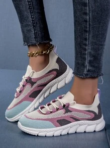 女式時尚透氣步行鞋，輕便易穿，舒適休閒運動鞋，防滑